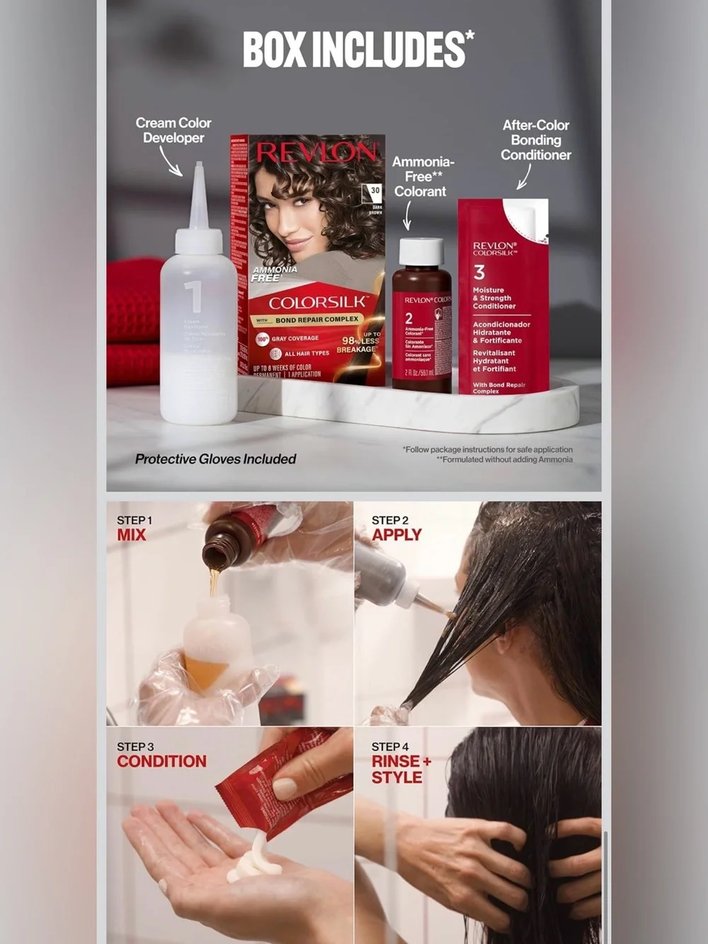 Revlon ColorSilk Bond Repair Hair Color – 20 Brown Black 🖤